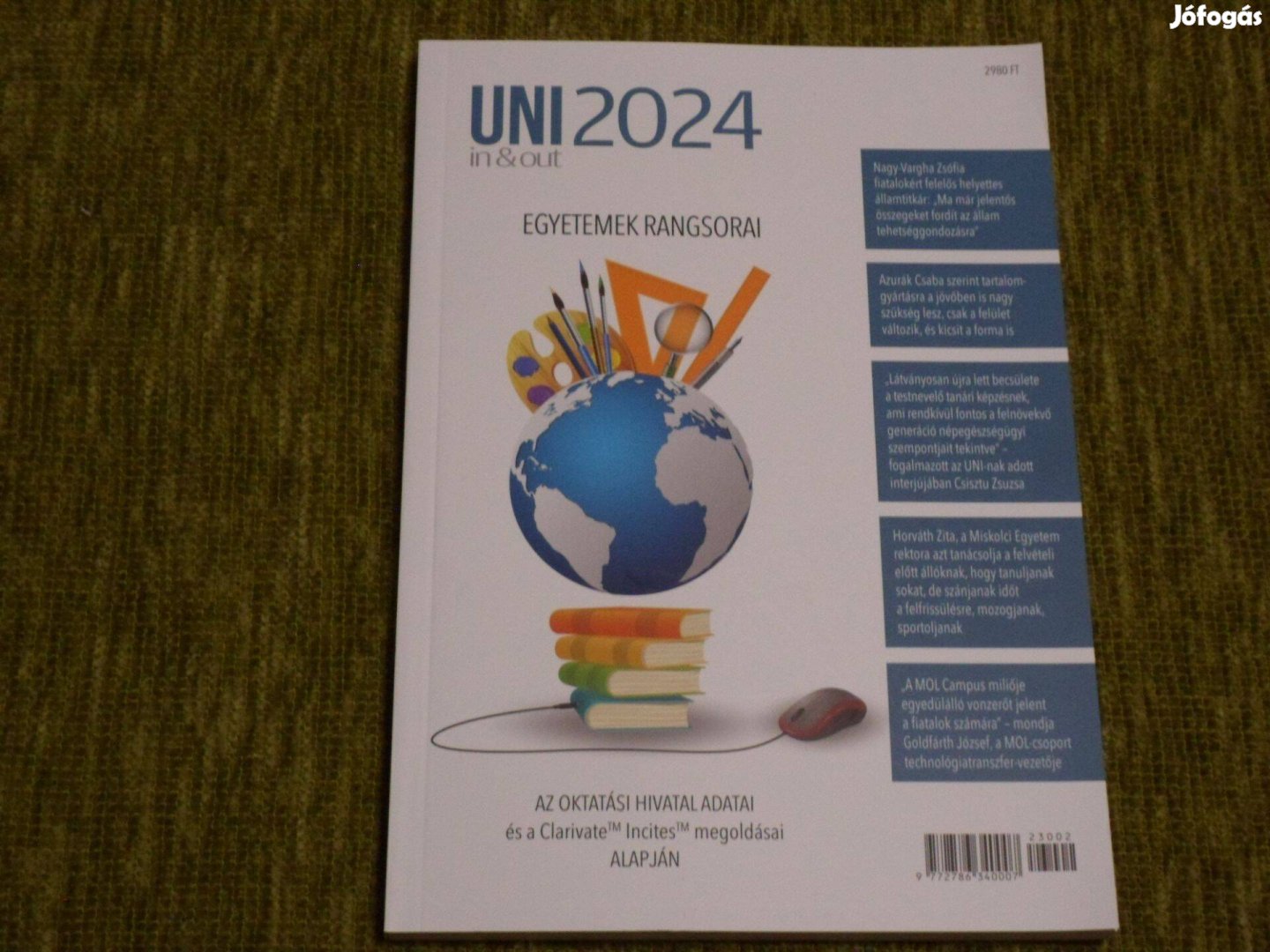 UNI 2024 - Egyetemek rangsorai - kiadvány