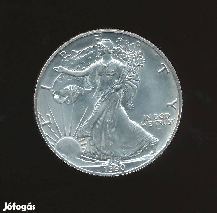 USA 1 uncia ezüst 1990, Ezüst sas