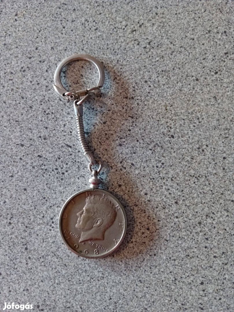 USA Kennedy half dollár ,kulcstartóban ezüst