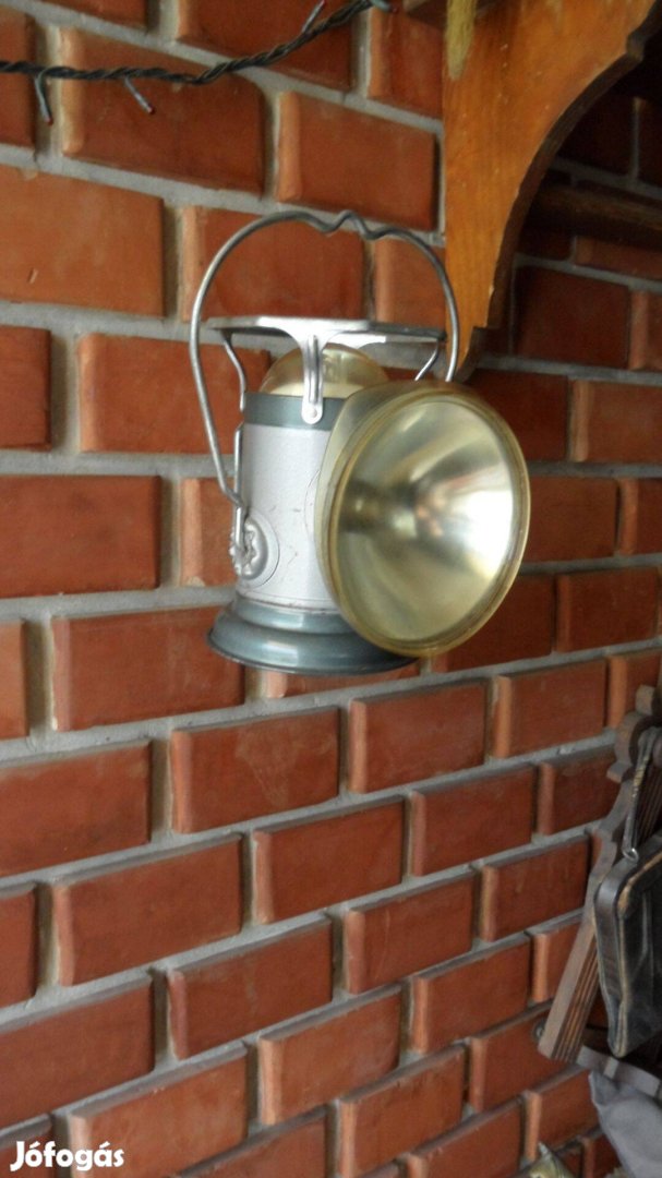 USA antik army "bunkerlámpa" árok lámpa 2 égős újszerű, olcsóbb lett!