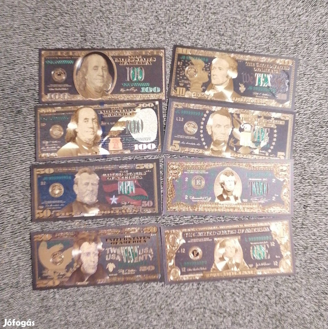 USA aranyozott bankjegy