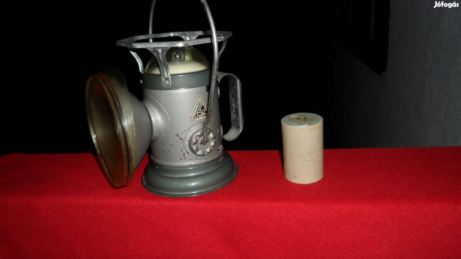 USA vintage army "bunkerlámpa" árok lámpa 1+2 égős újszerű állapotban