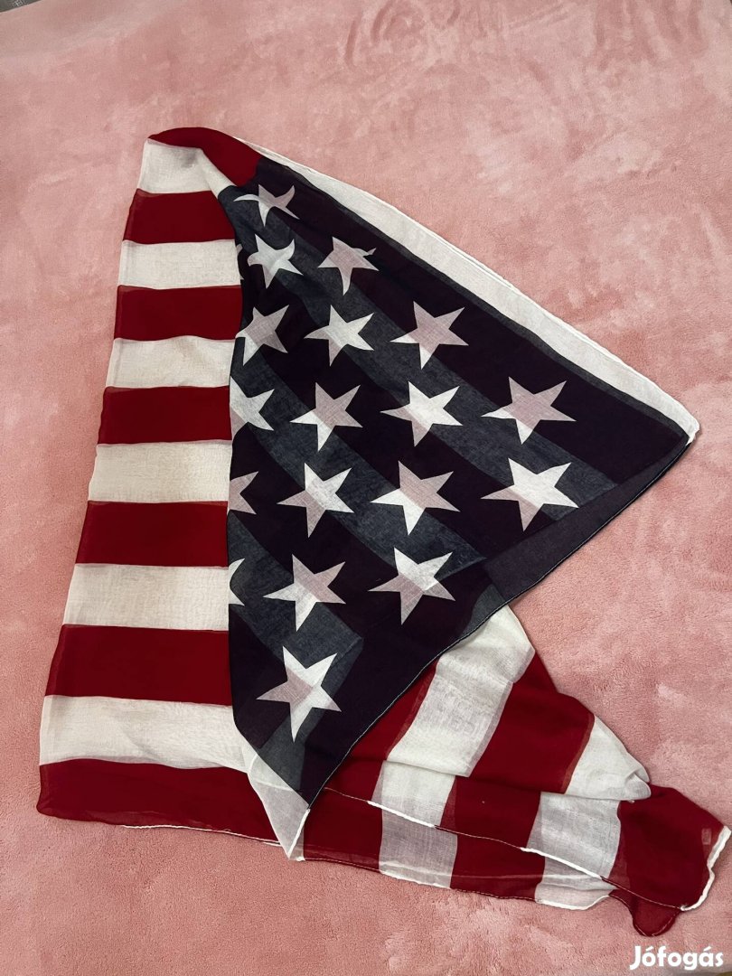 USA zászló mintás sál 