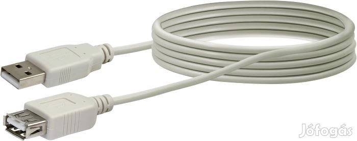 USB 2.0 hosszabbító kábel 3 m Wiretek