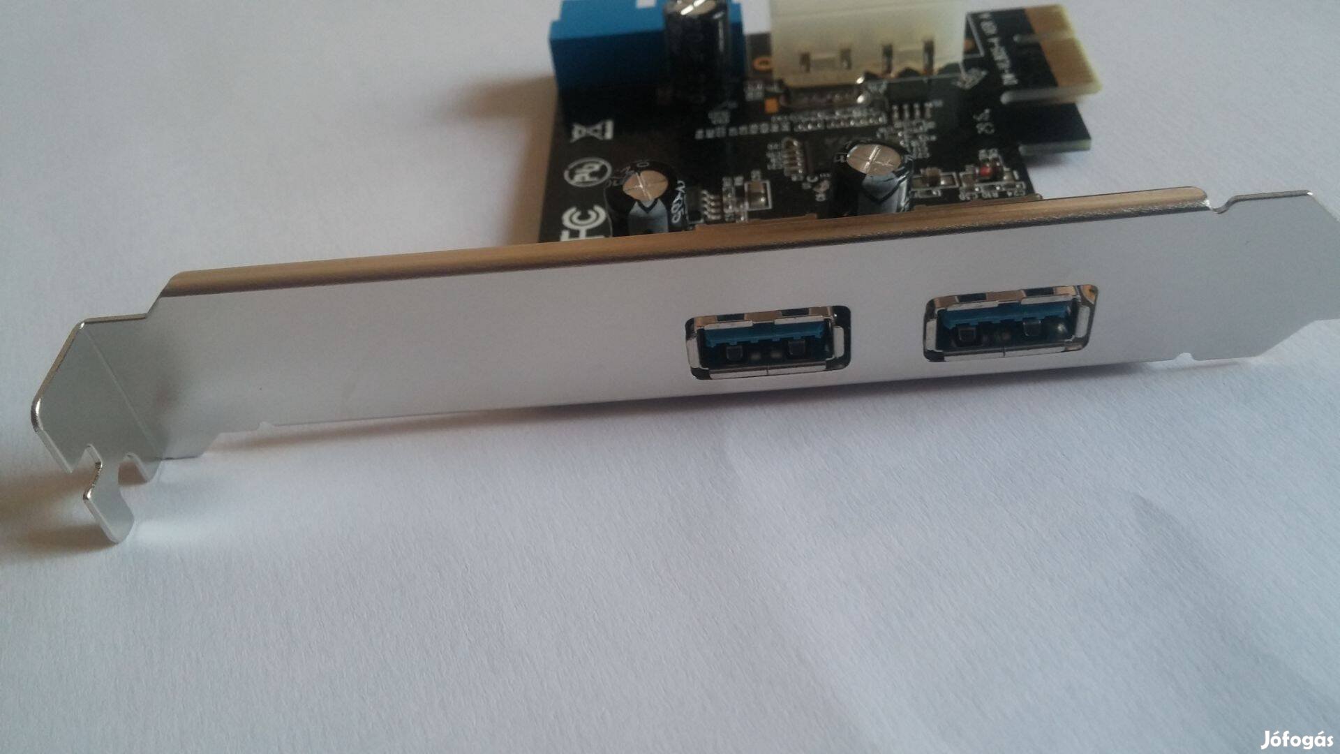 USB 3.0 Pcie kártya 2 hátsó és 2 front panel csatlakozás 20 (19) pin