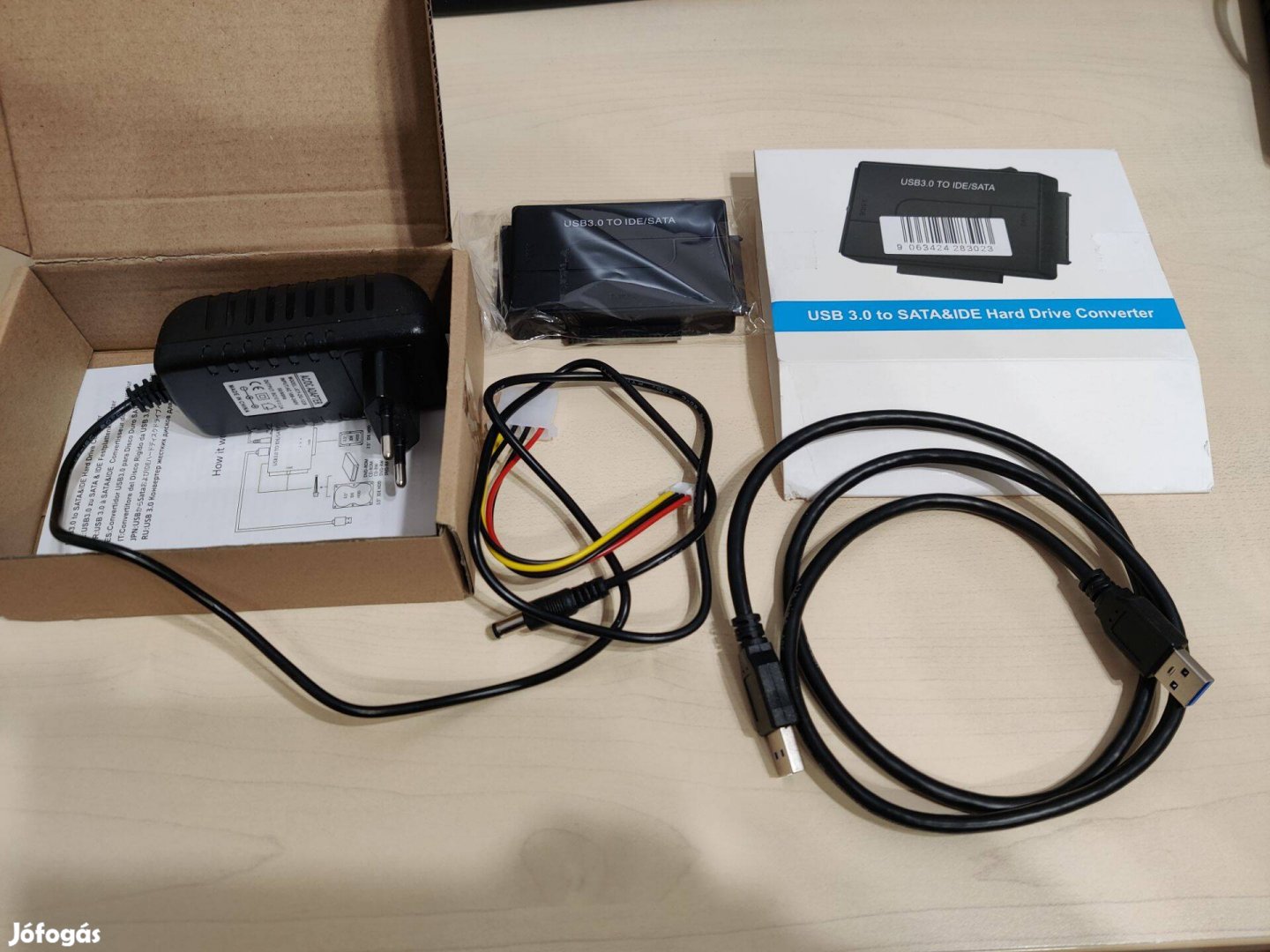 USB 3.0 SATA/IDE 2,5/3,5 adapter, külső merevlemez-olvasó