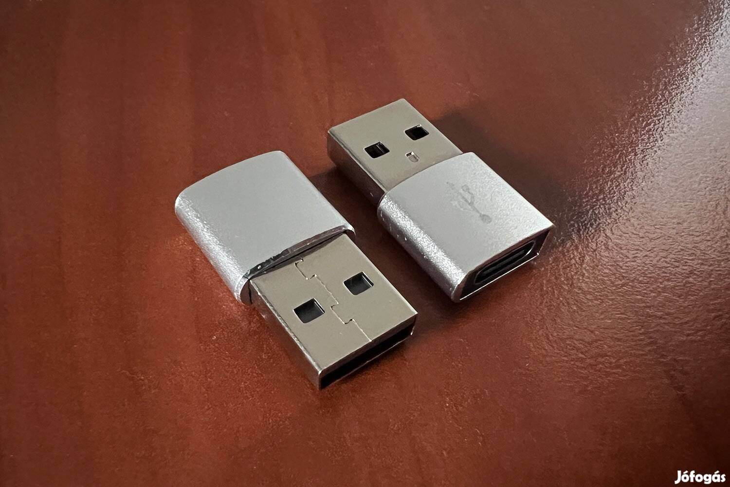 USB A - USB C töltő átalakító adapter (2 db)