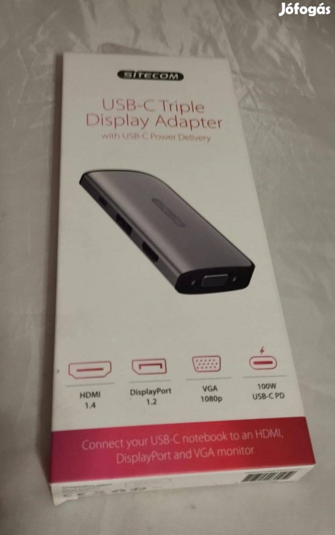 USB-C triple display adapter Sitecom