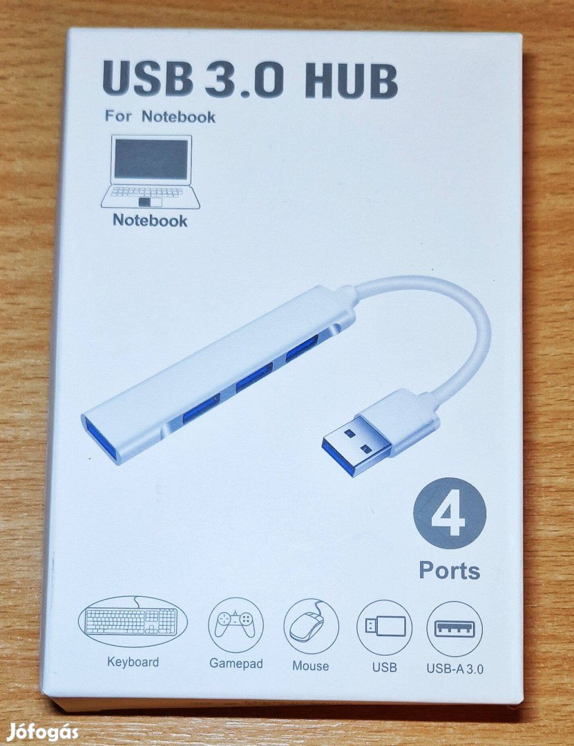 USB HUB 3.0 4 portos elosztó