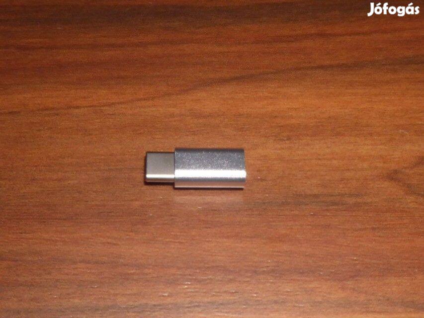 USB Micro B anya - Type C apa átalakító (normál)