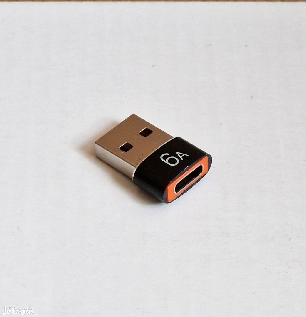 USB - Type C 6A 120W töltő és adatátviteli adapter átalakító Macbookho