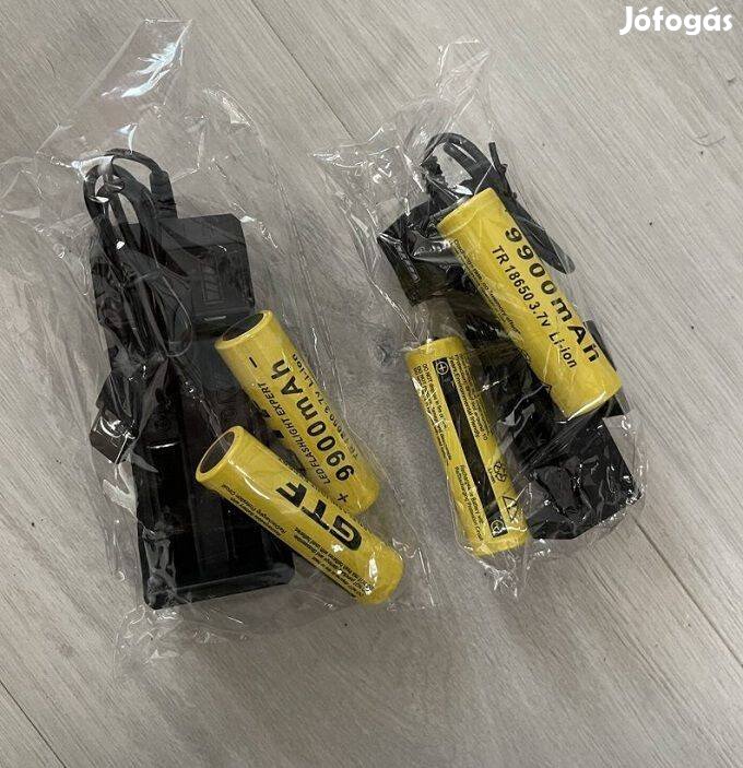 USB akkumulátor töltők + 2 akksi újak