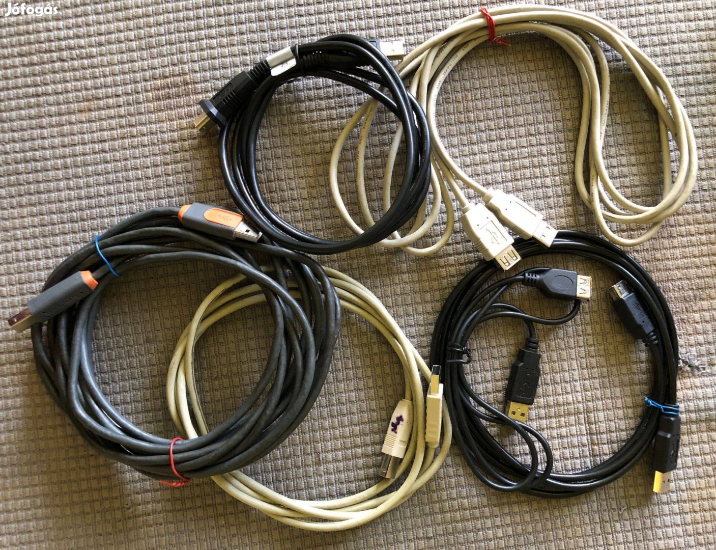 USB kábelek nyomtatáshoz és Apa-Apa kábel