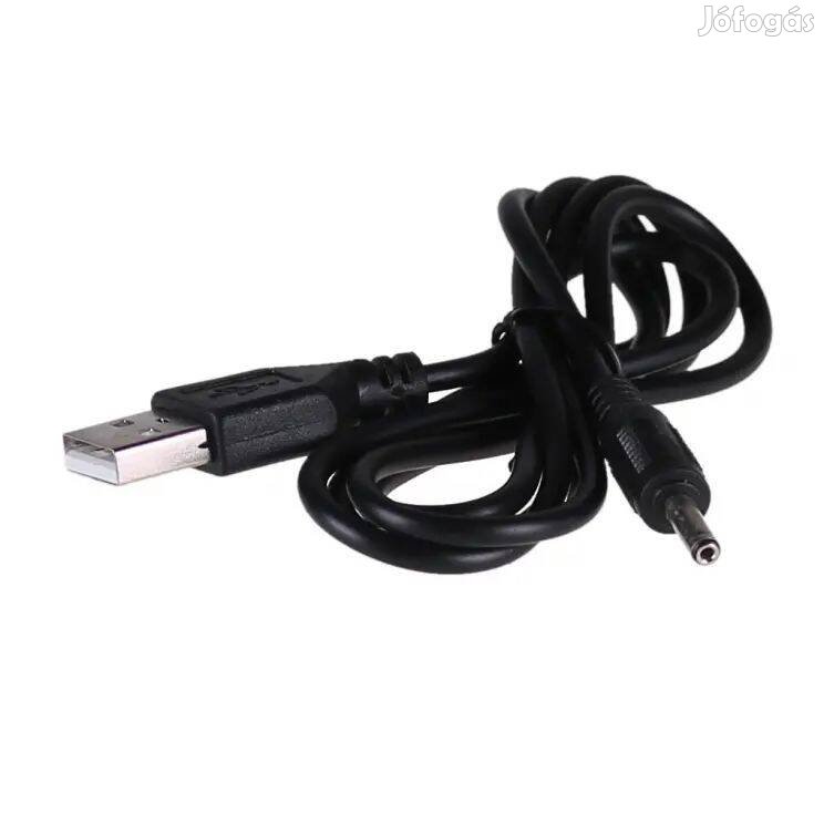 USB port DC Jack adapter töltő átalakító kábel