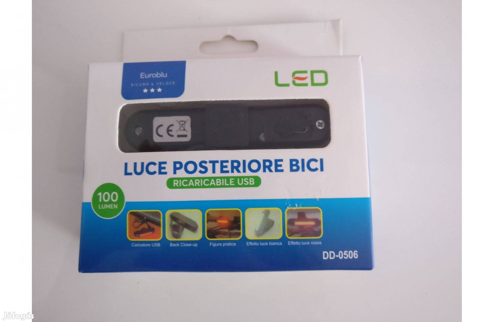 USB újratölthető hátsó lámpa kerékpárhoz