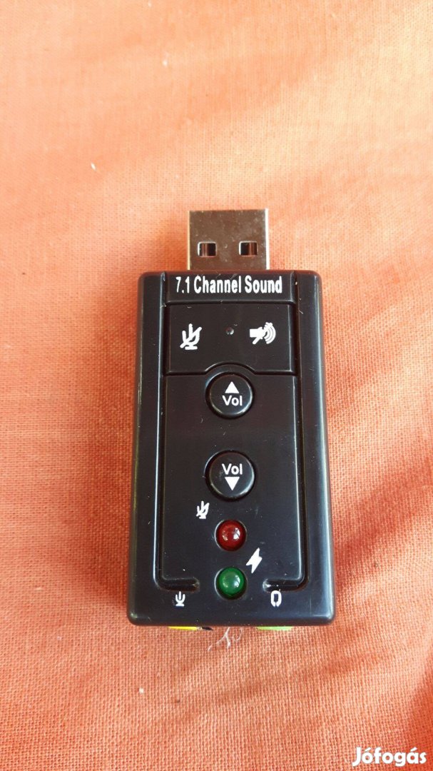 USB virtuális 7.1 csatornás hangkártya (új)