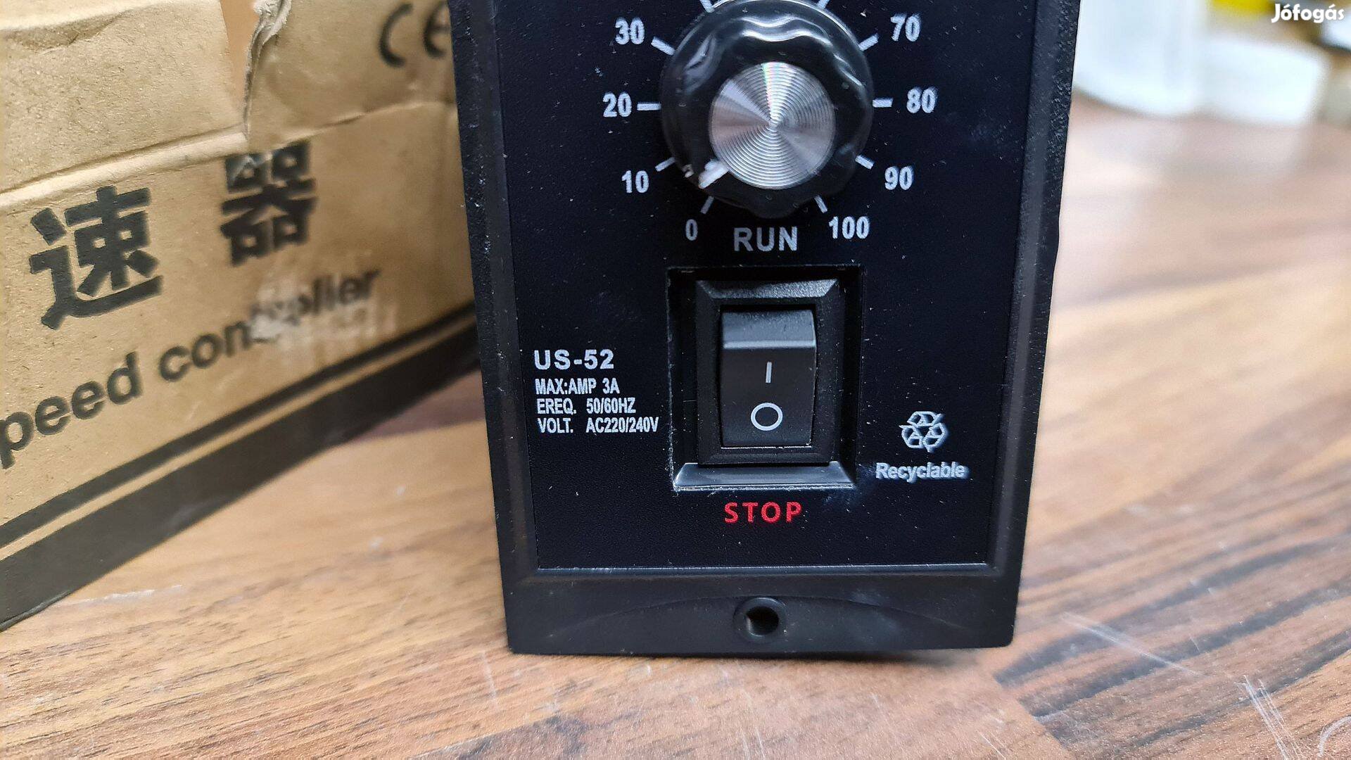 US-52 egyfázisú váltakozó áramú mikromotor fordulatszám-szab