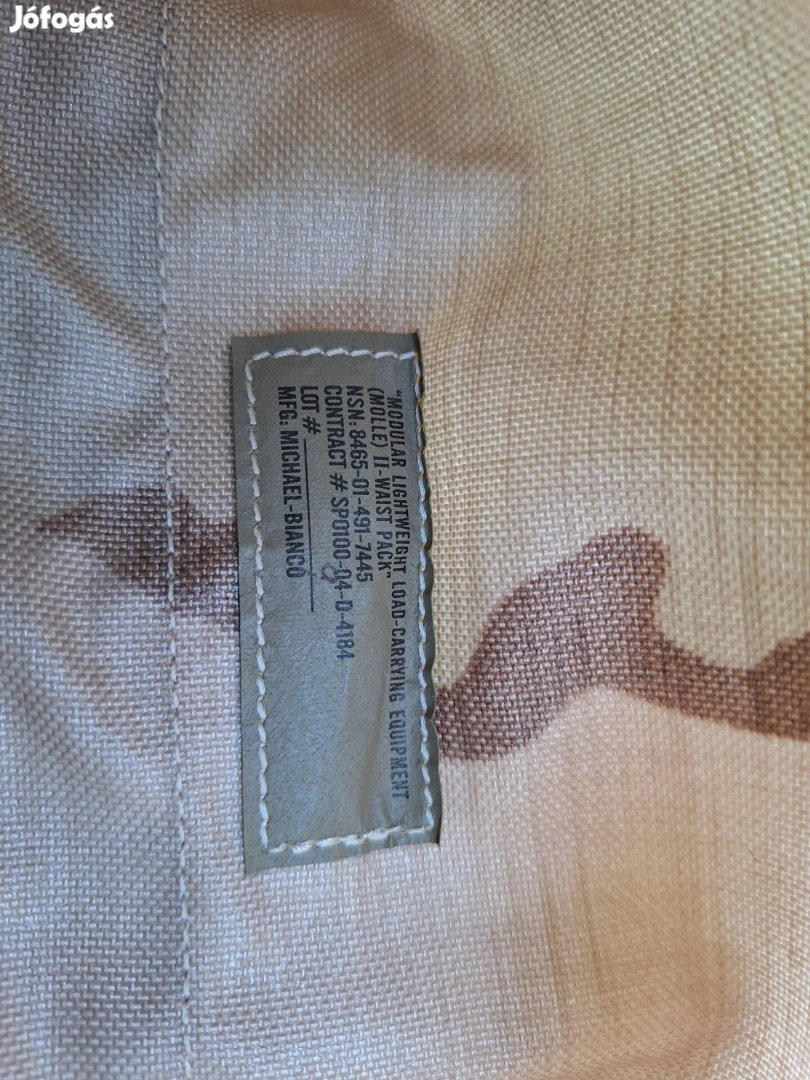 US Molle II.3 szinű mellény zsebekkel eladó