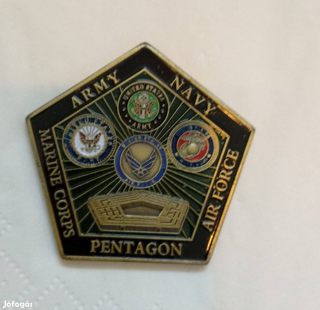 US Pentagon coin, érem (fém, bronz)