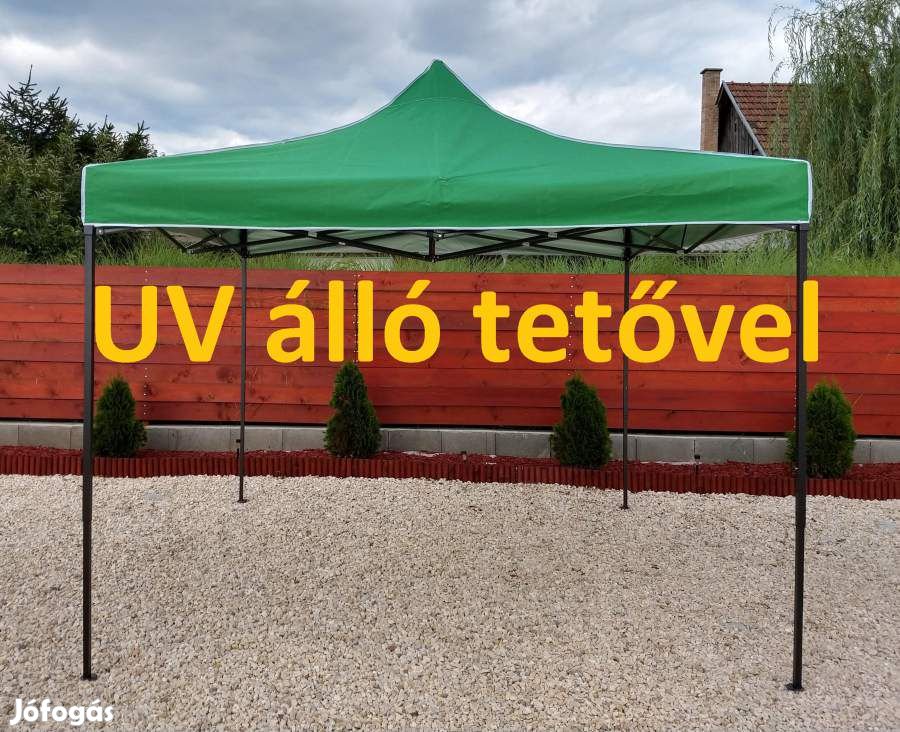 UV állóbb 2x2 zöld rendezvény sátor árusító piaci horgász kerti