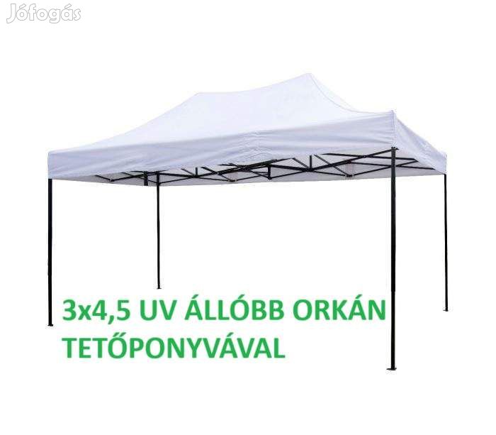 UV állóbb 3x4,5 fehér rendezvény sátor árusító piaci horgász kerti