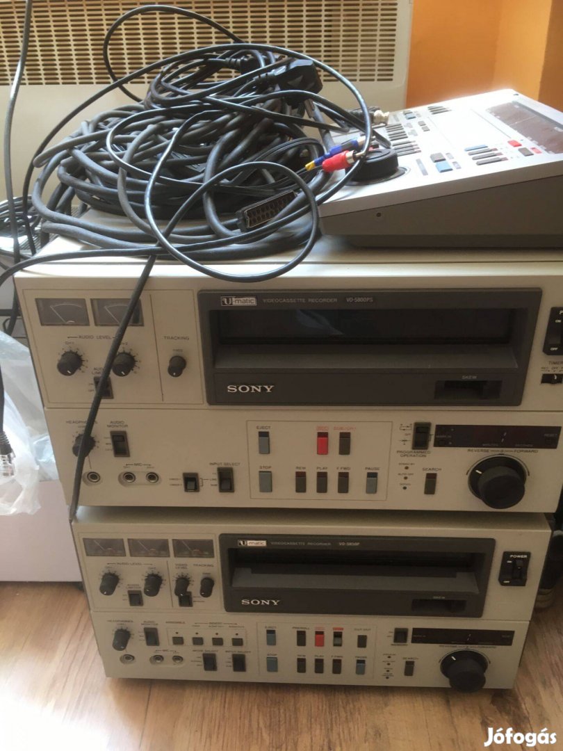 U-Matic editáló komplet szet kiválló állapotú