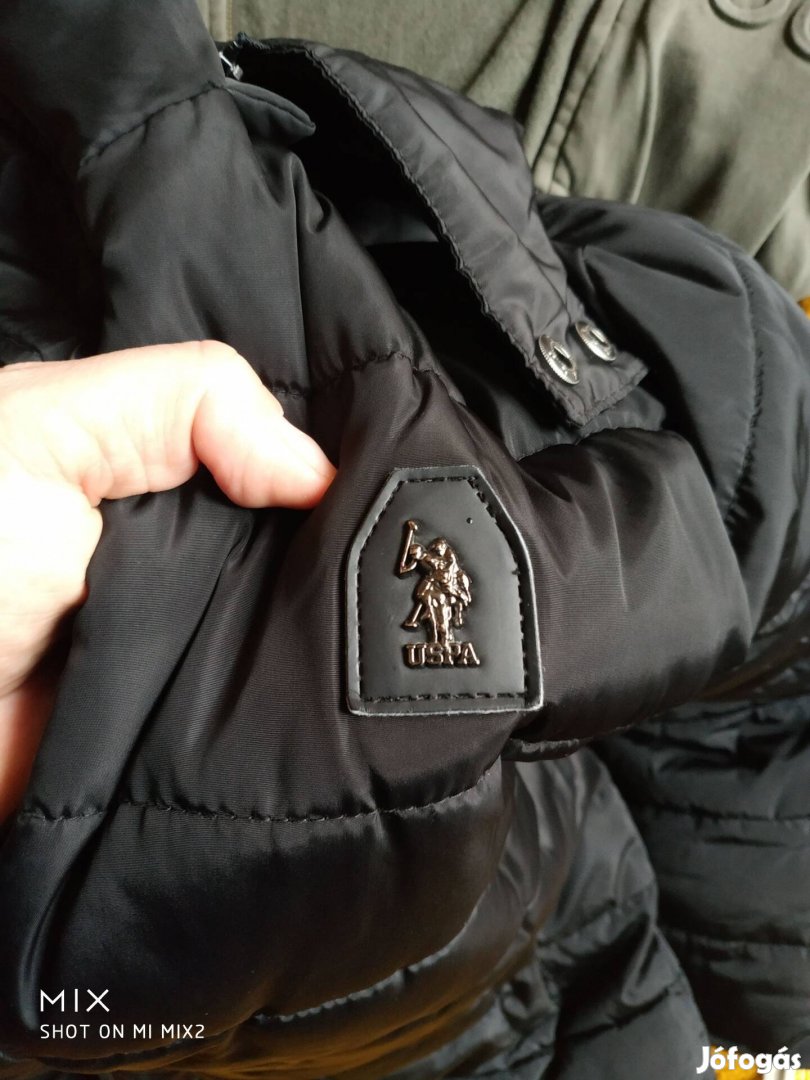 U.S. Polo Assn. eredeti kapucnis télikabát!!