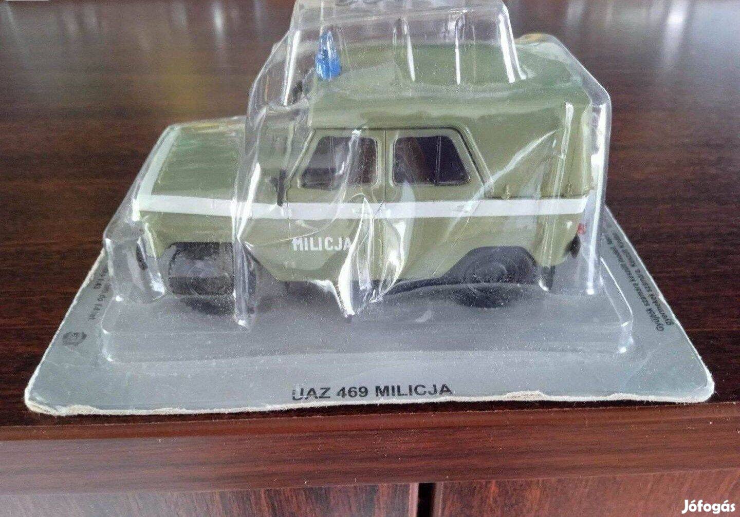 Uaz 469 milicia "kultowe" DEA kisauto modell 1/43 Eladó
