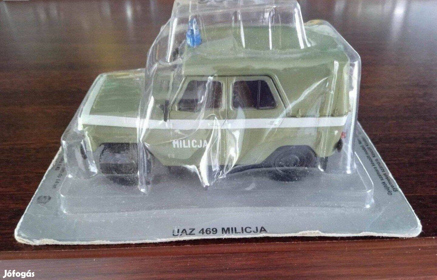 Uaz 469 milicja "kultowe" DEA kisauto modell 1/43 Eladó