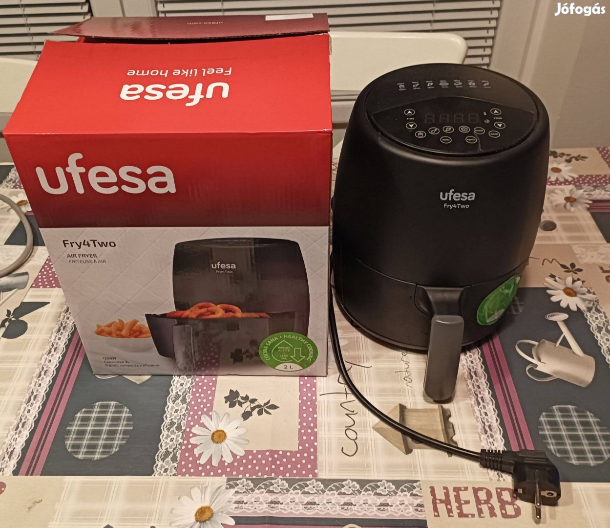 Ufesa Airfryer AF2000 új állapotban dobozában csomagolva még 6 hónap g