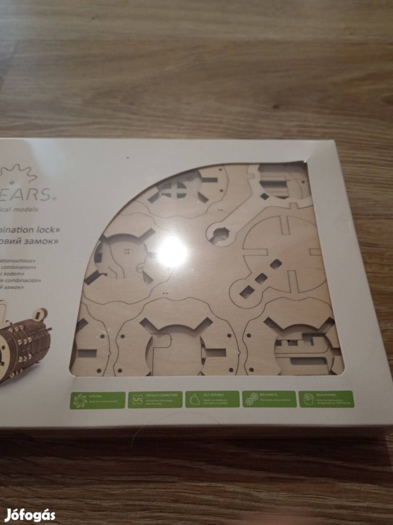 Ugears számkombinációs lakat makett