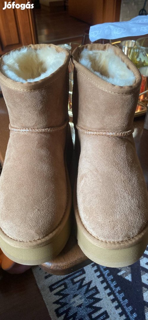 Ugg platform bokacsizma barna