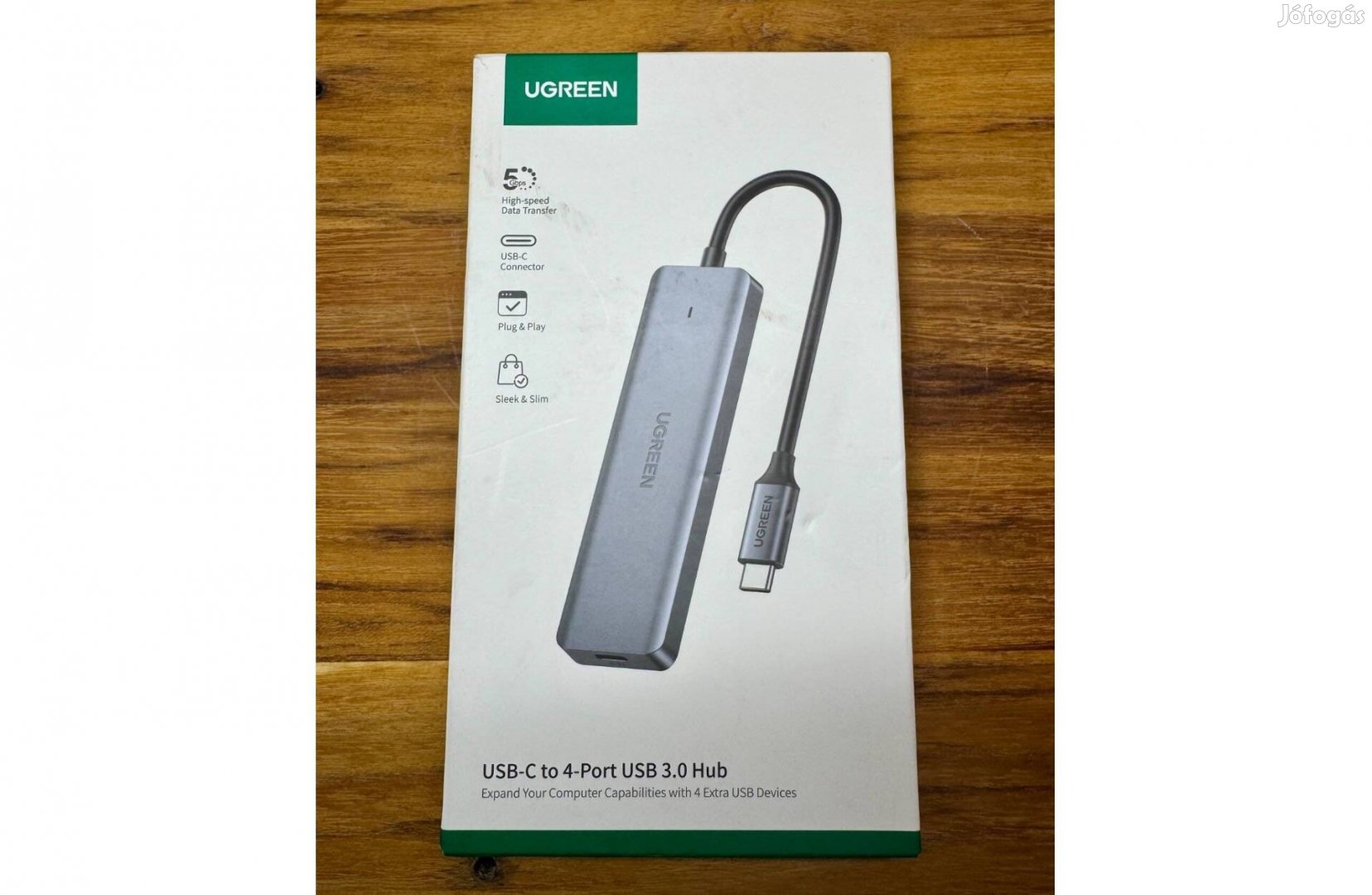 Ugreen CM219 USB-C 4 portos hub/adapter