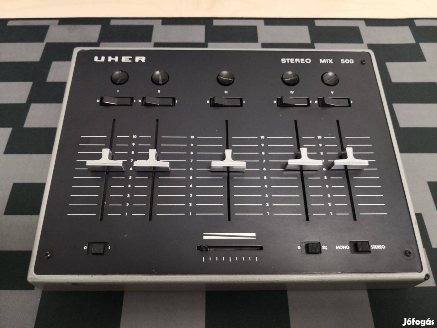 Uher 500 Stereo Audio Mixer 5 Csatornás Keverő Szép