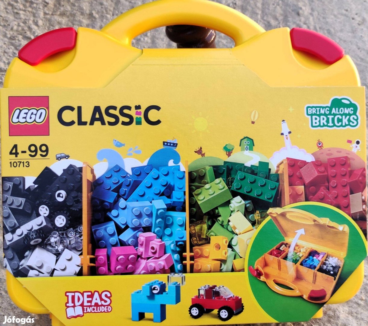 Új 10713 LEGO Classic műanyag bőröndben építőjáték építőkocka