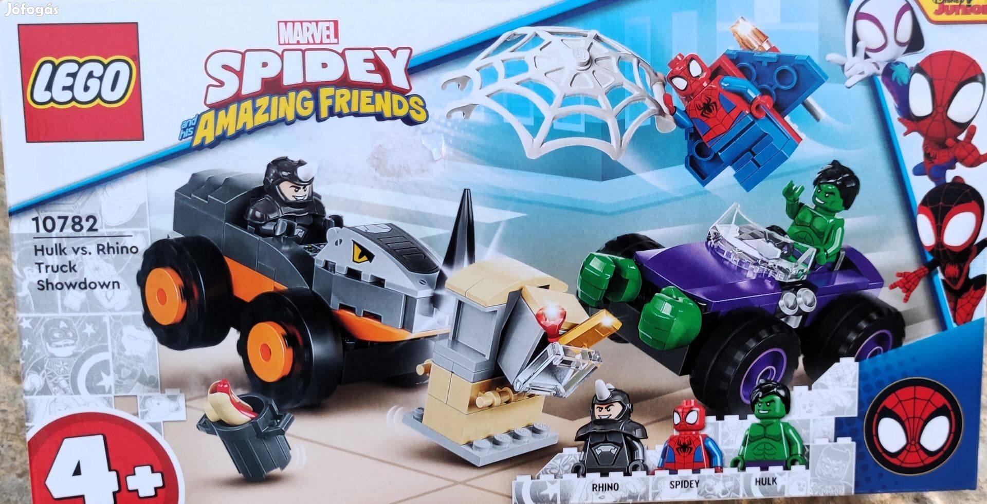 Új 10782 LEGO Marvel Pókember és Hulk vs Rhino