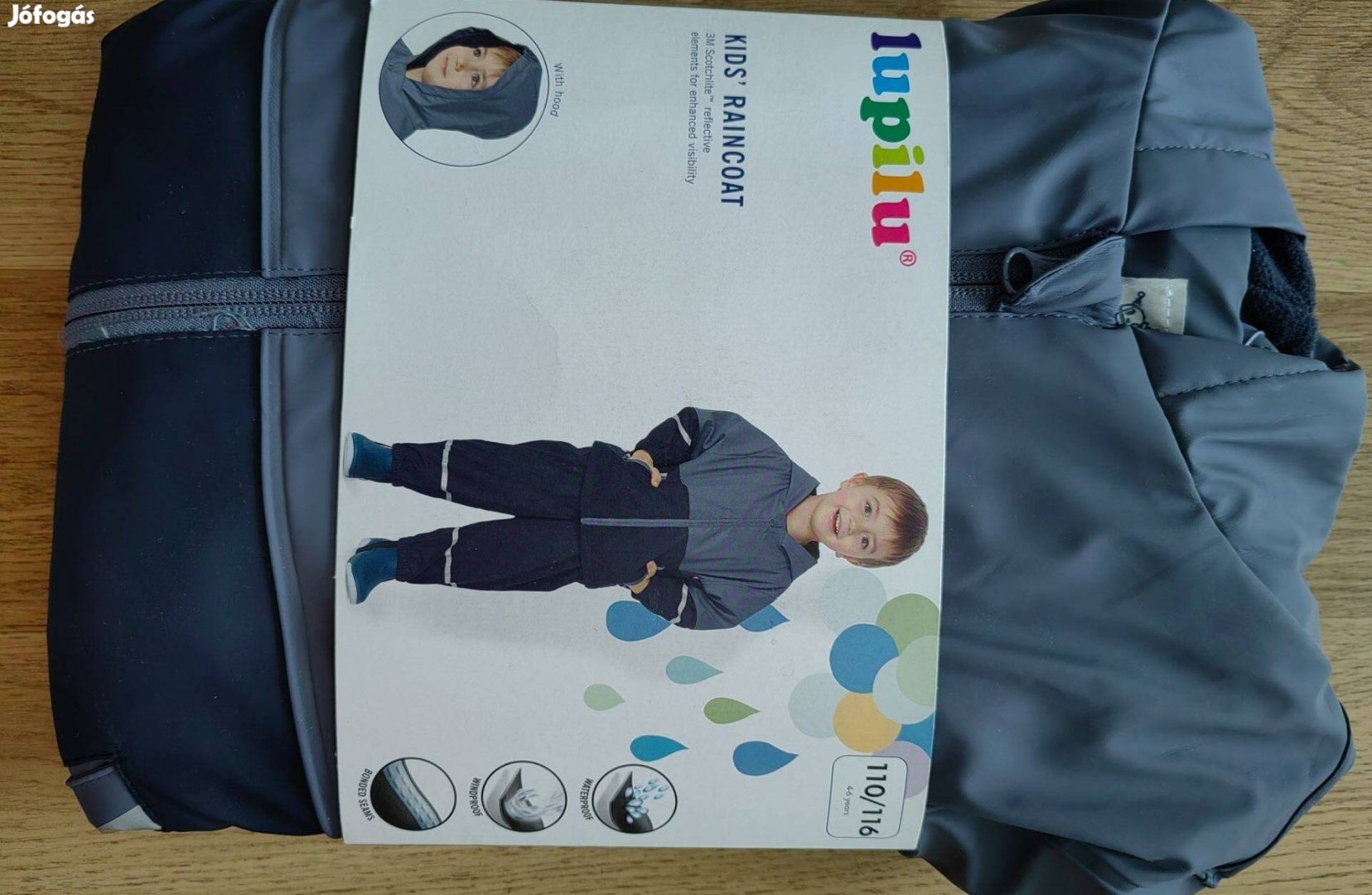 Új 110-116 méretű Lupilu bélelt gyermek tavaszi kabát