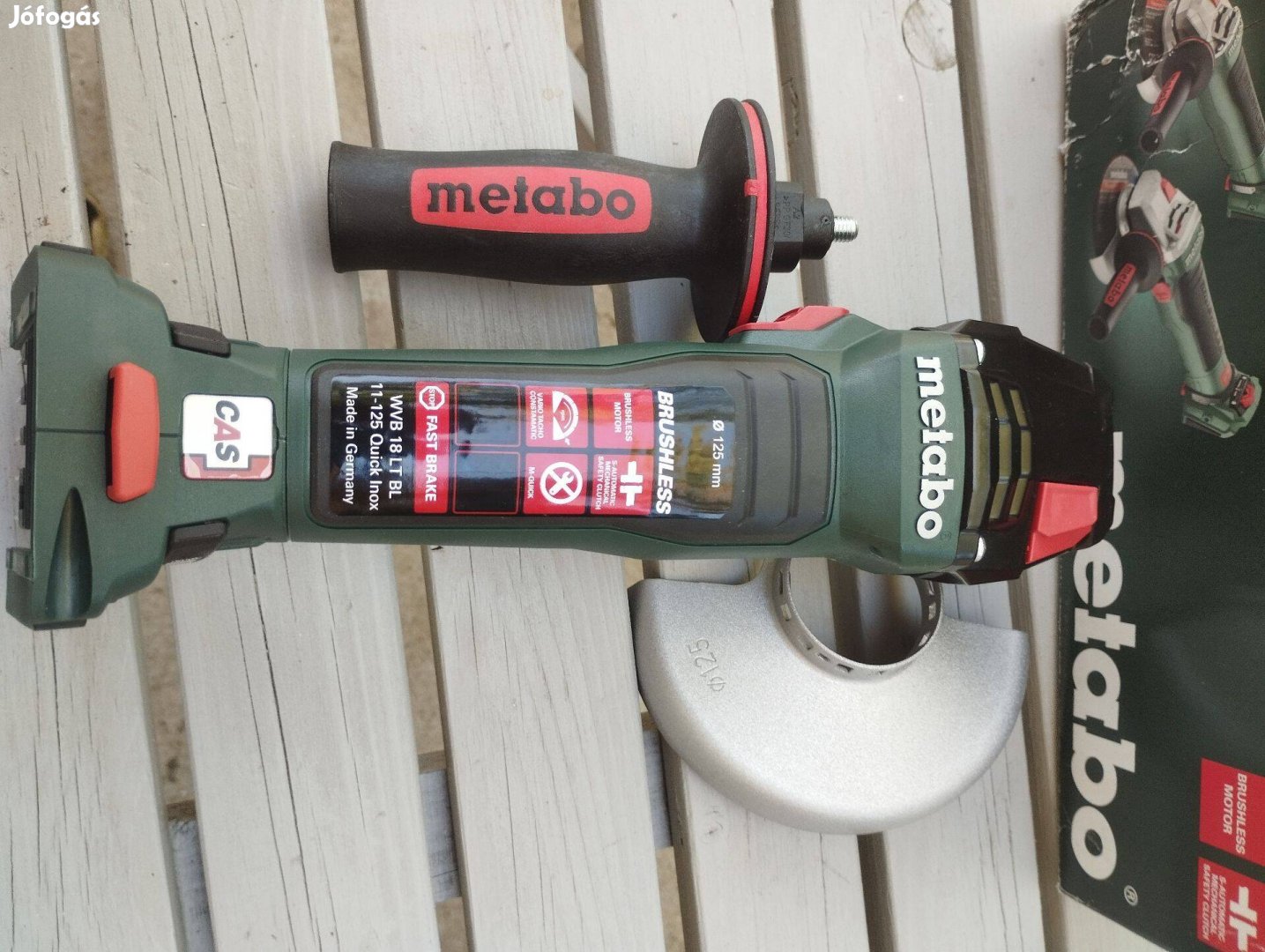 Új 125mm Metabo akkus sarokcsiszoló inox flex akkumulátoros kisflex