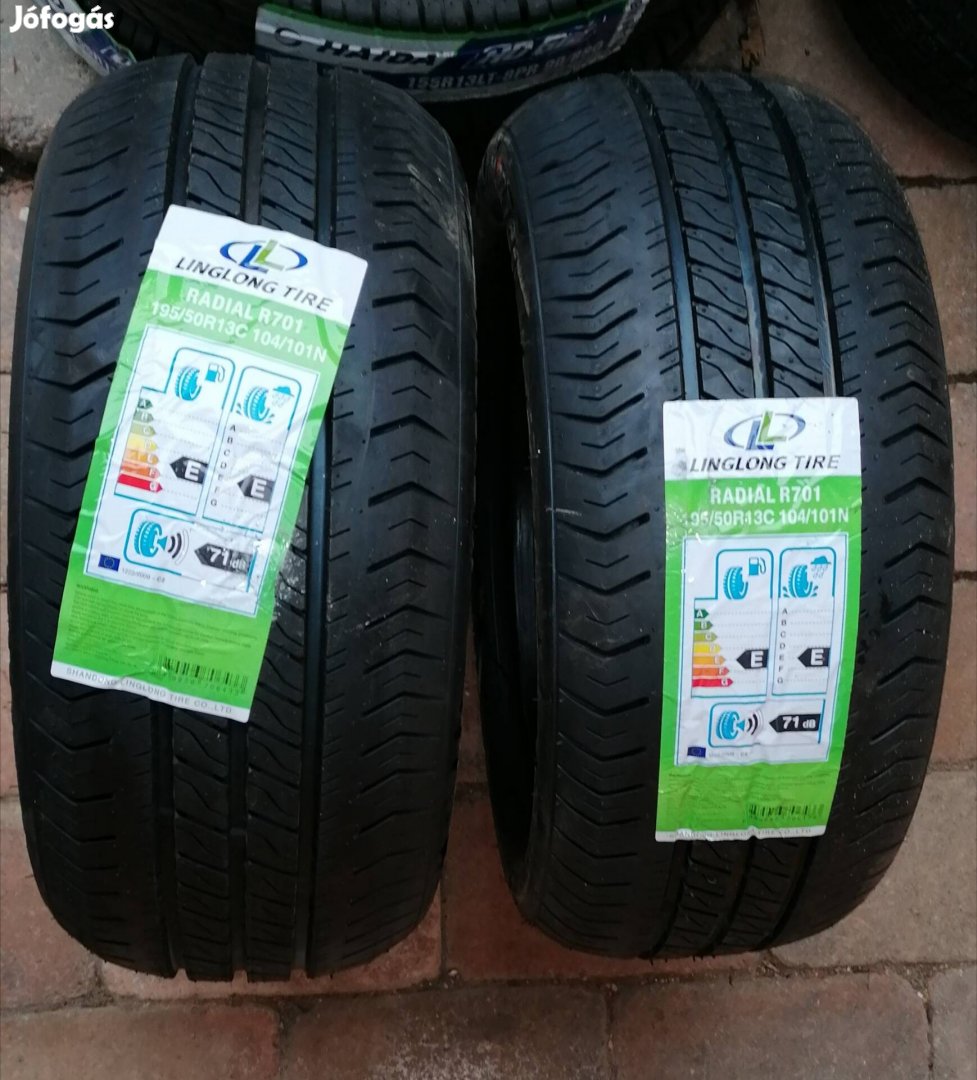 Új 195/50R13C 195/50 R 13C R13C R13 C trailer utánfutó autómentő gumi