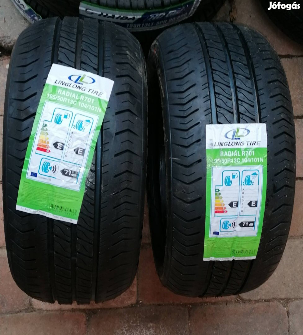 Új 195/50R13C 195/50 R 13C R13C R13 C trailer utánfutó autómentő gumi