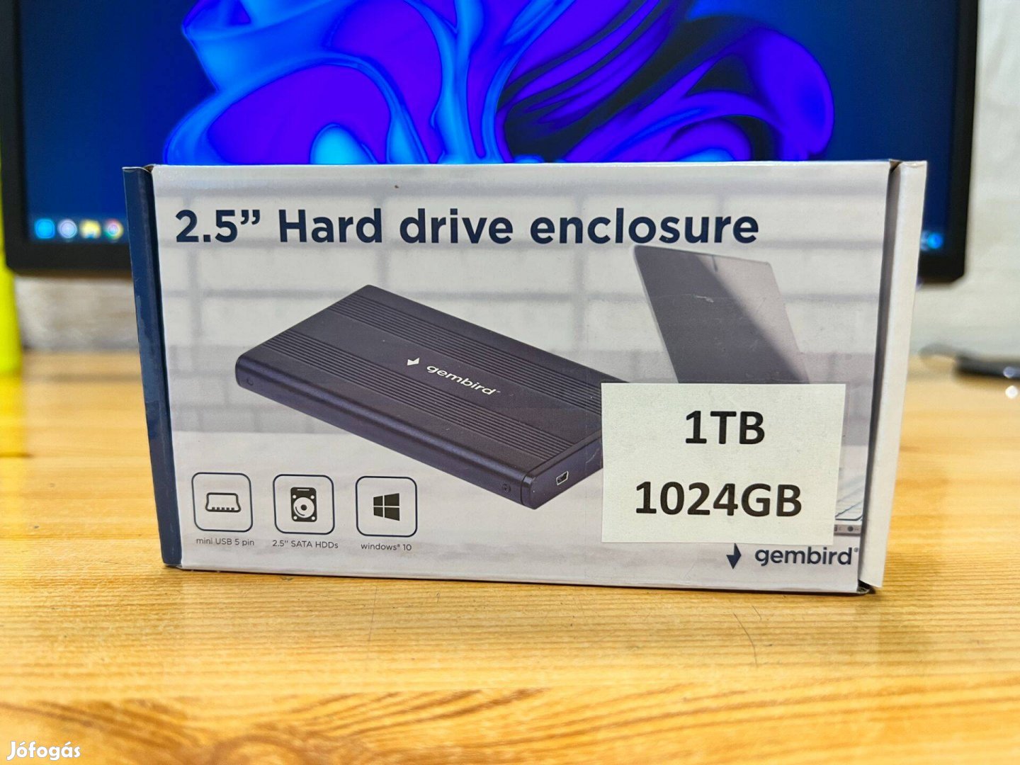 Új 1TB (1024GB) USB külső merevlemez adattároló