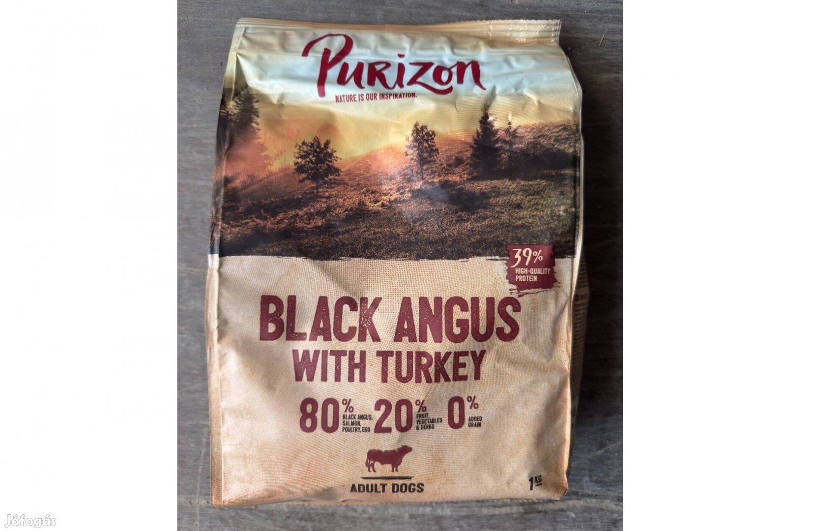 Új 1kg Purizon Adult Black Angus Kutyatáp Eledel Száraz Kutya Táp