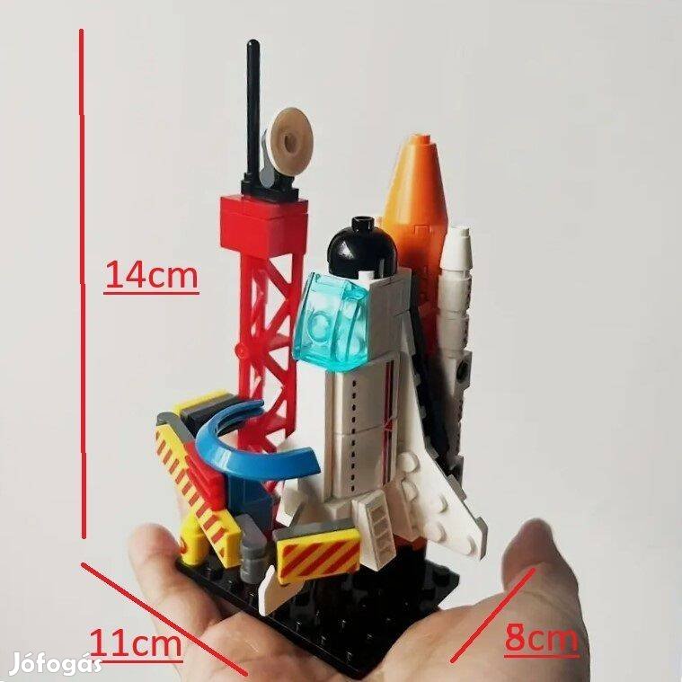Új 1x rakéta/kilövőállomás LEGO city-vel kompatibilis építőkockák
