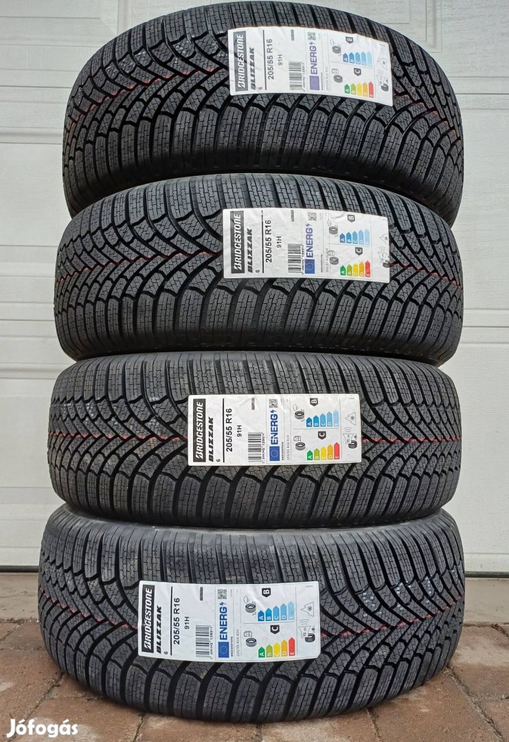 Új 205/55R16 Bridgestone téli gumi gumiabroncs DOT 2024