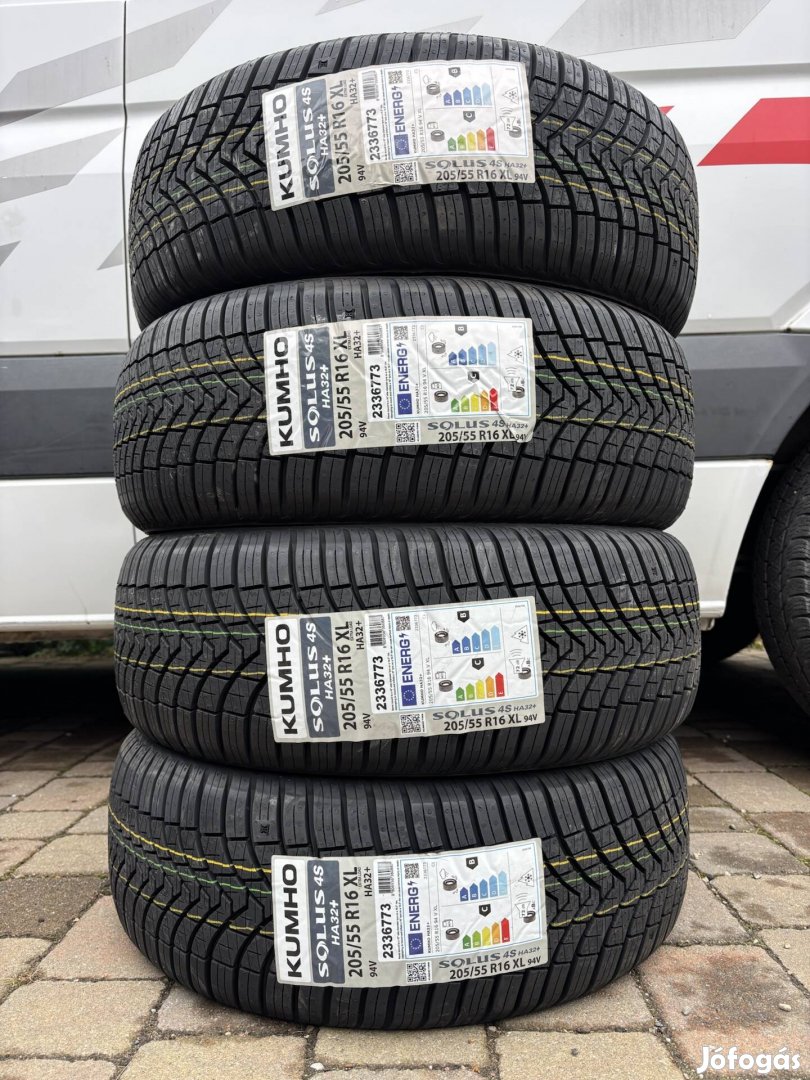 Új 205/55 r16  205/55r16 Kumho 4 évszakos gumi  2025