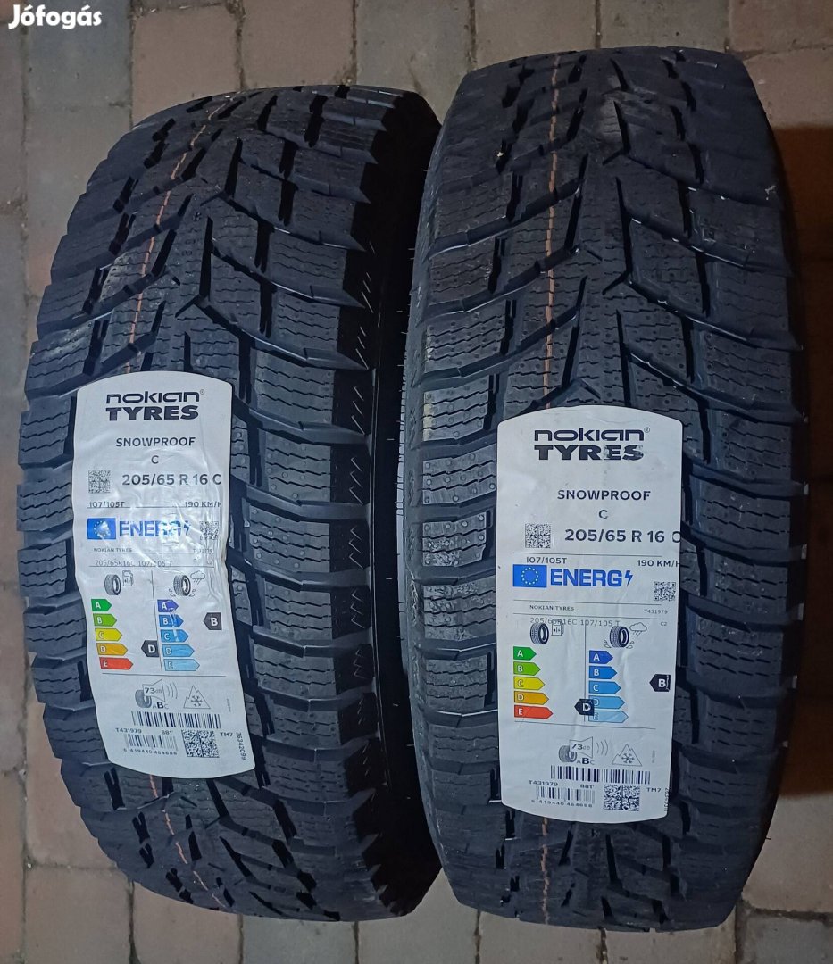 Új 205/65R16C 205/65 R 16C R16C R16 16 C Nokian téli gumi
