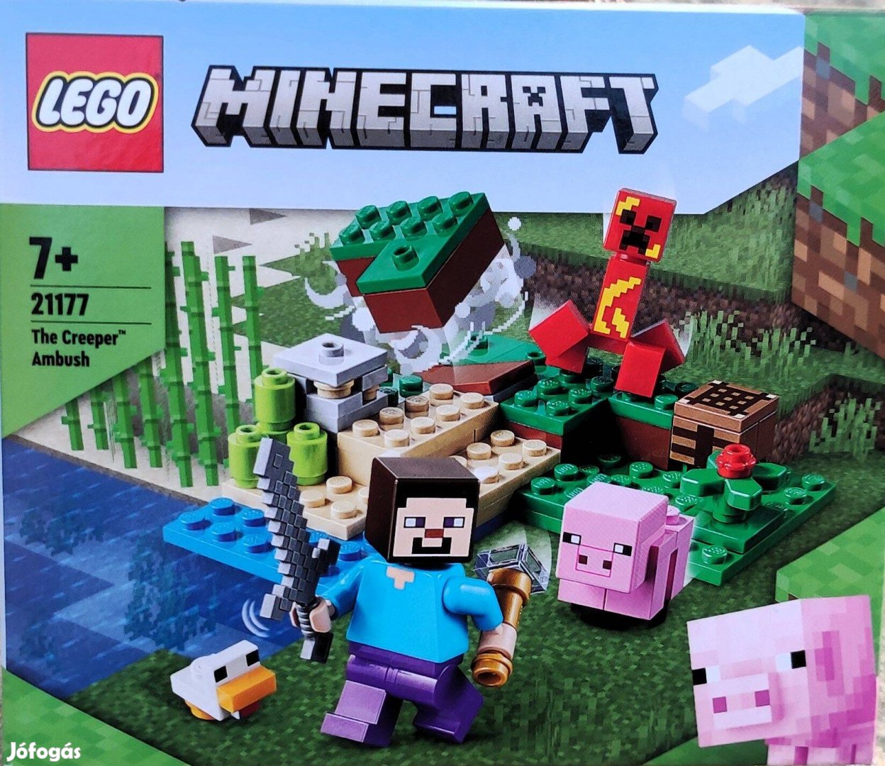 Új 21177 LEGO Minecraft creeper rajtaütés építőjáték építőkocka