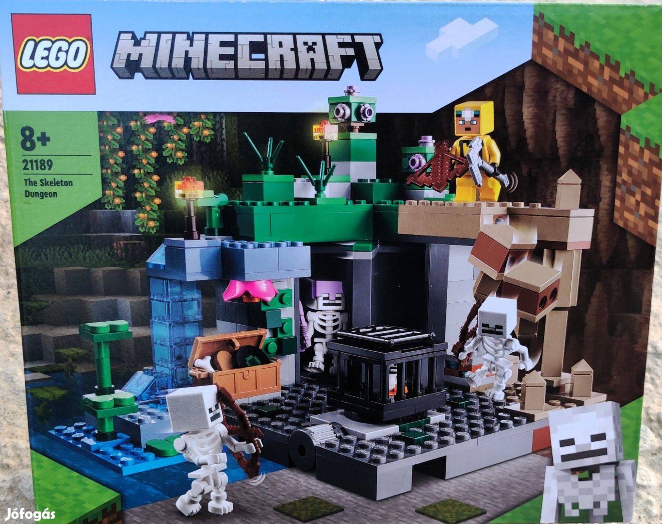 Új 21189 LEGO Minecraft csontváz tömlöc építőjáték építőkocka