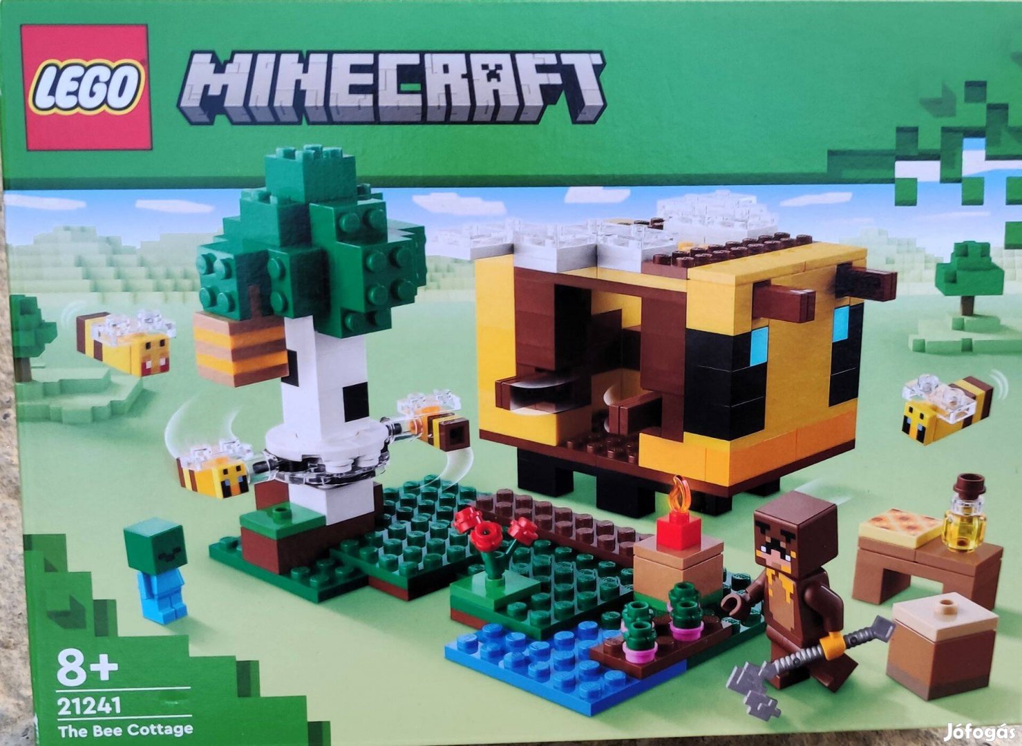 Új 21241 LEGO Minecraft méh kunyhó építőjáték építőkocka