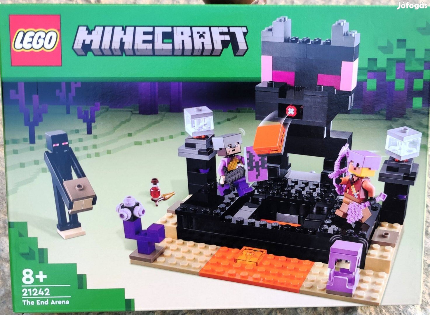 Új 21242 LEGO Minecraft Vég aréna építőjáték építőkocka